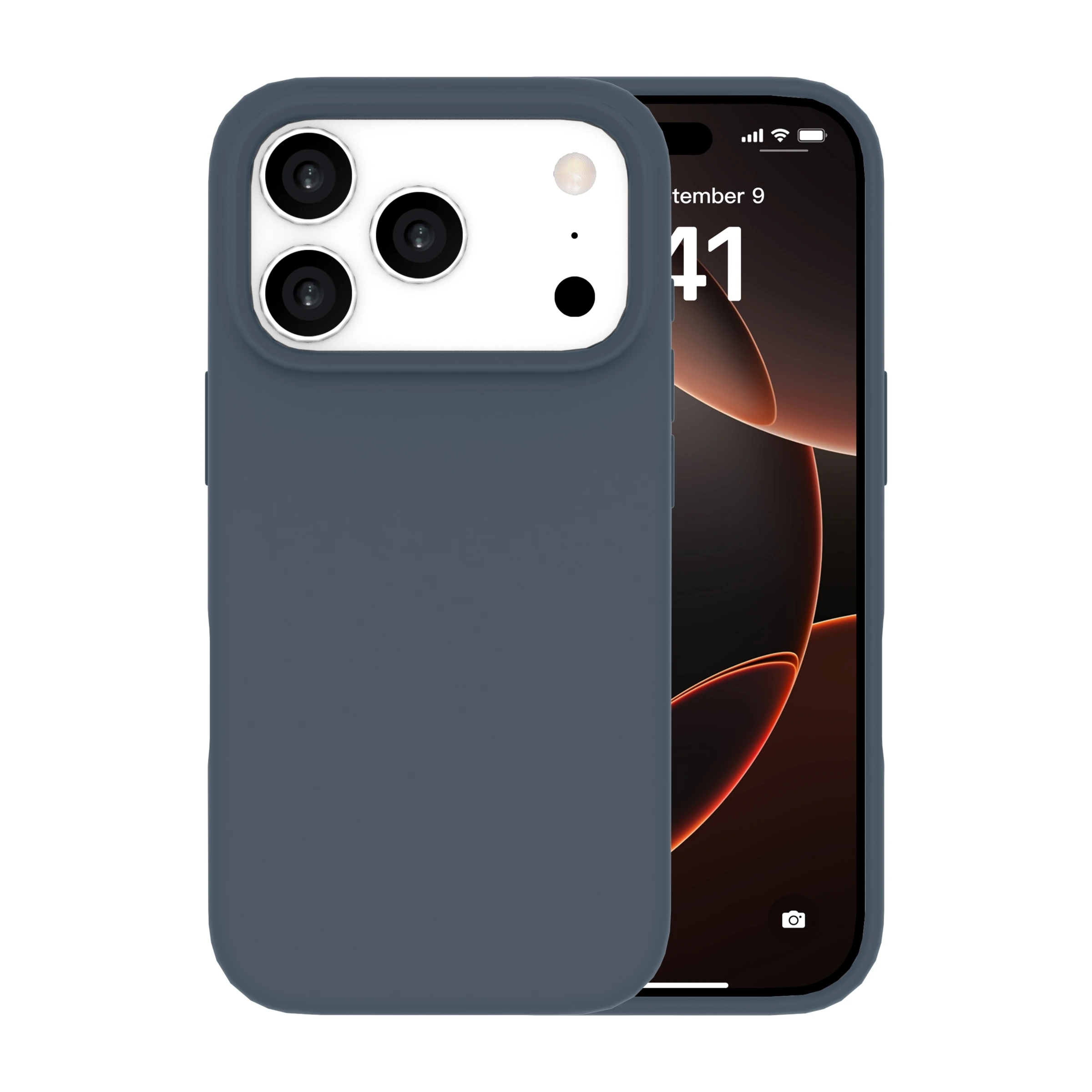 Ferrelli iPhone 17 Pro magnetisk Liquid silikone-cover, blå billede 2