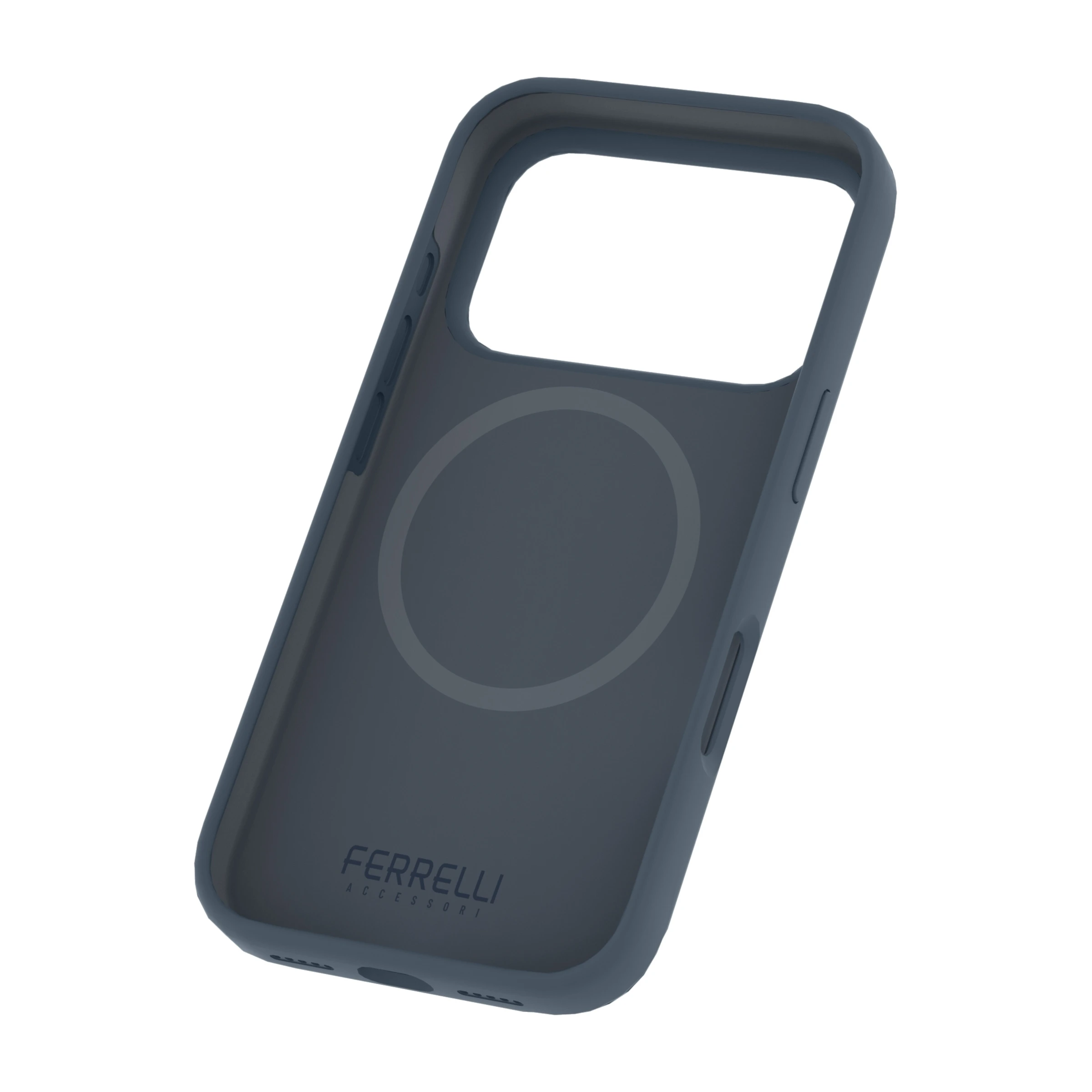 Ferrelli iPhone 17 Pro magnetisk Liquid silikone-cover, blå billede 4