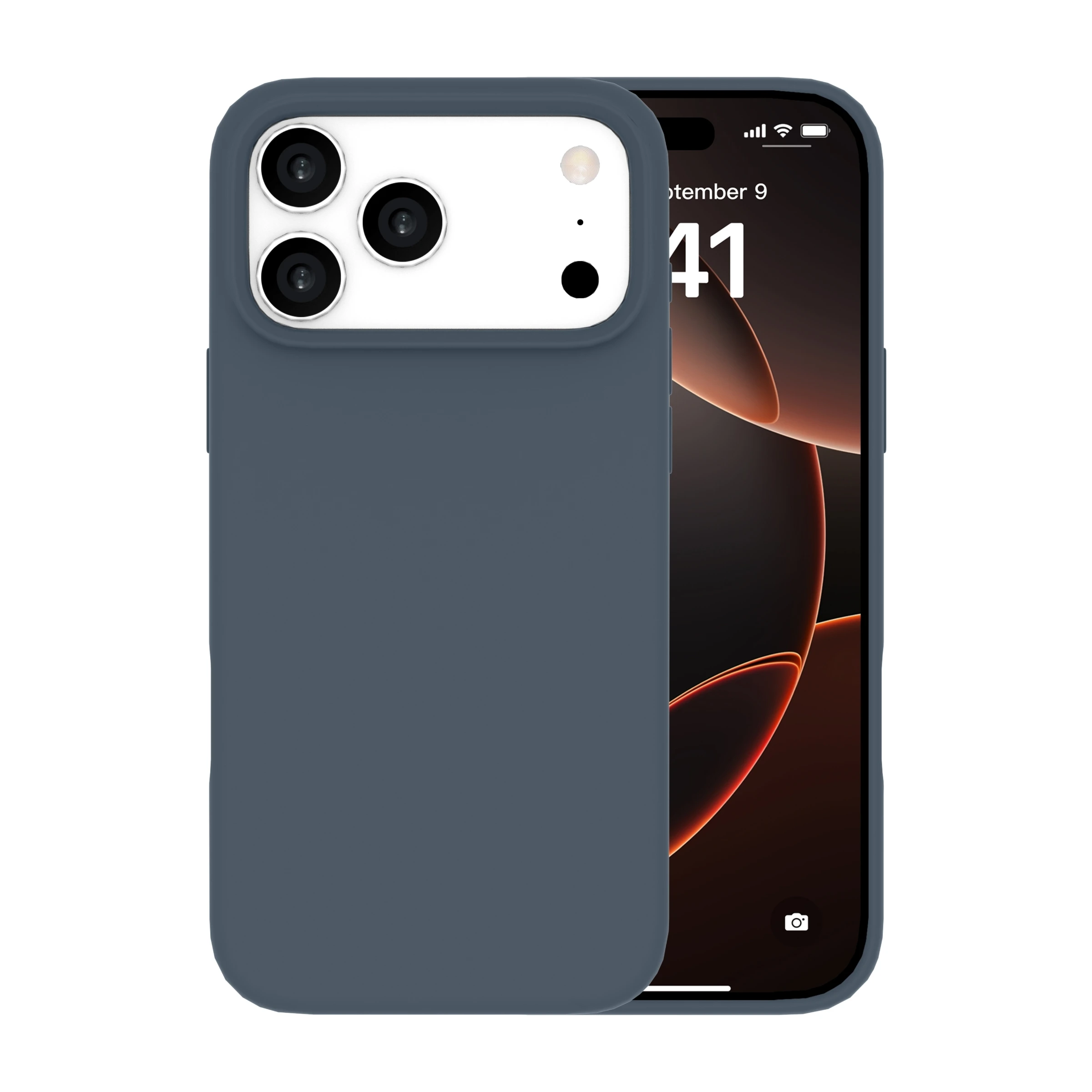 Ferrelli iPhone 17 Pro Max magnetisk Liquid silikone-cover, blå billede 3
