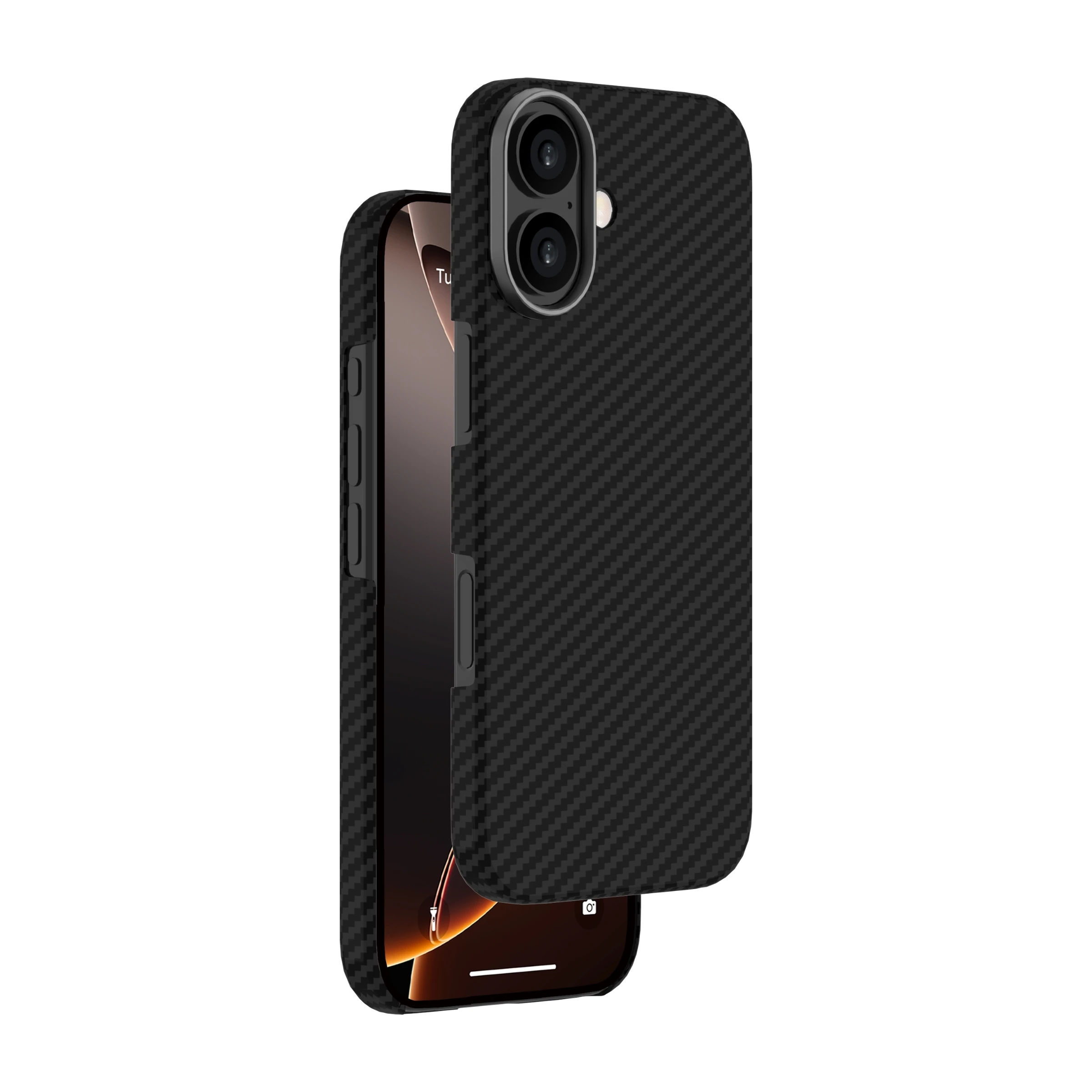 Ferrelli iPhone 17 Kevlar Case Mag MagSafe-kompatibelt slankt kevlar cover, sort billede 2