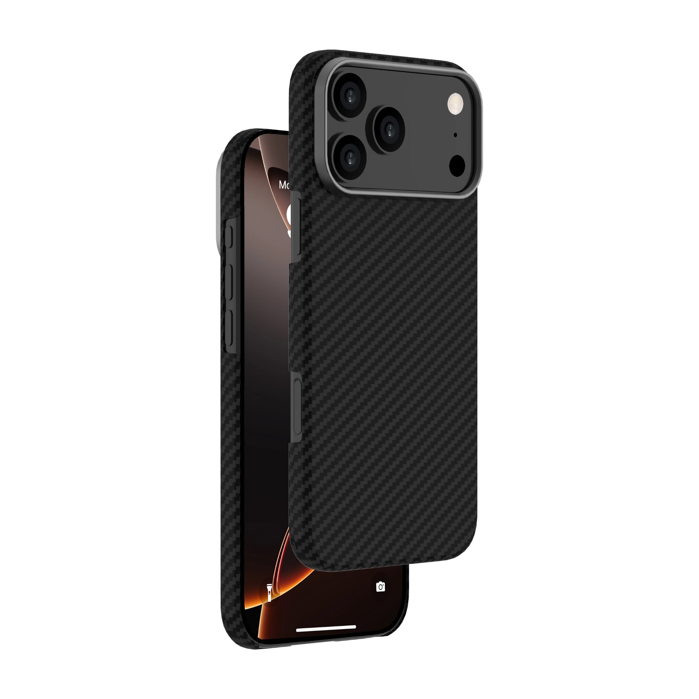 Ferrelli iPhone 17 Pro Kevlar Case Mag MagSafe-kompatibelt slankt kevlar cover, sort billede 3
