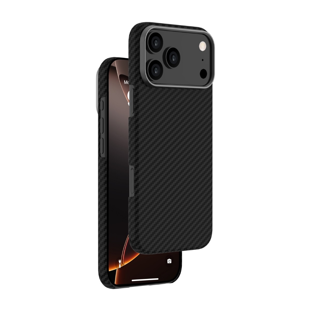 Ferrelli iPhone 17 Pro Kevlar Case Mag MagSafe-kompatibelt slankt kevlar cover, sort billede 2