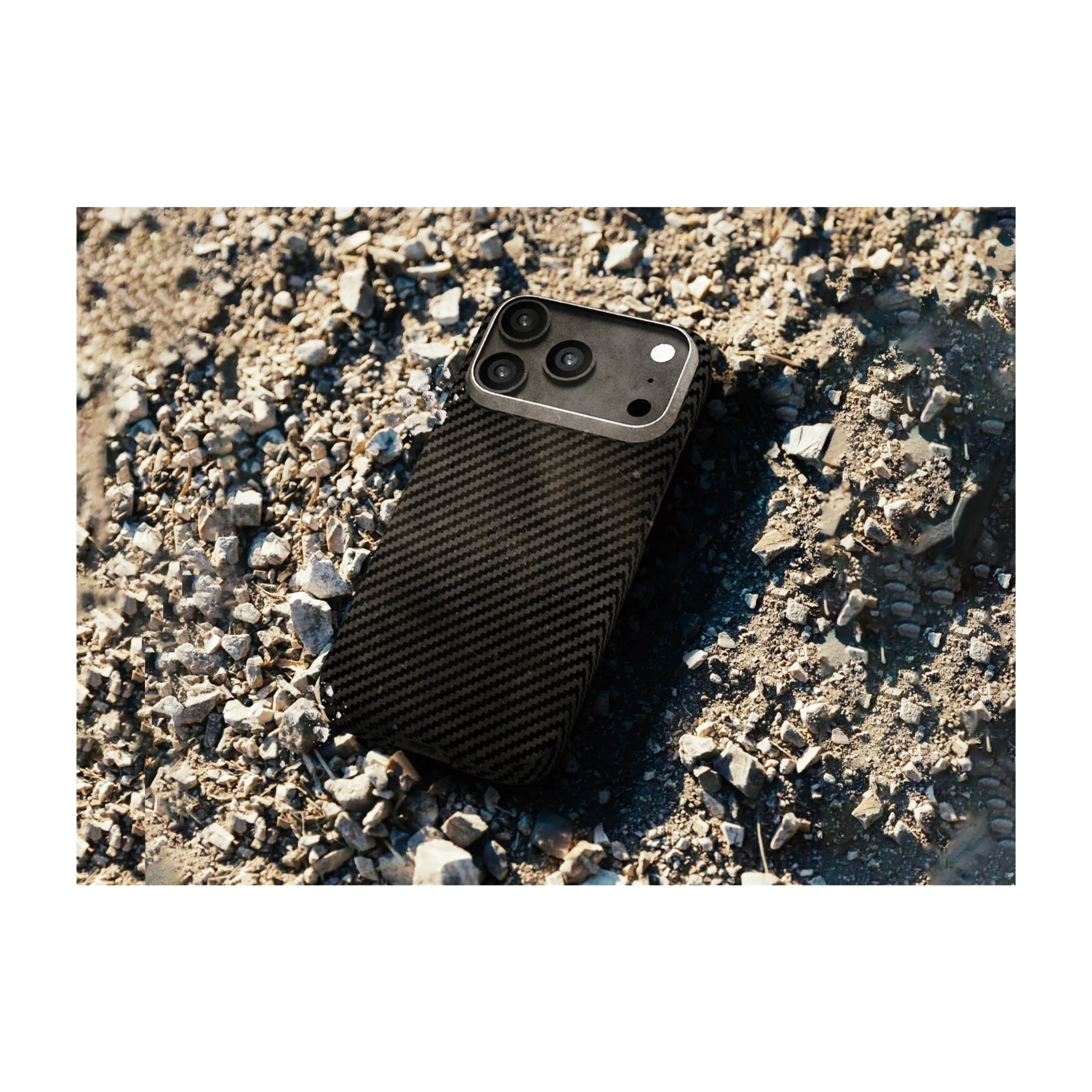 Ferrelli iPhone 17 Pro Max Kevlar Case Mag MagSafe-kompatibelt slankt kevlar cover, sort billede 4