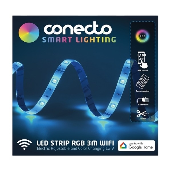Conecto RGB LED-lyskæde, 3 m billede 1