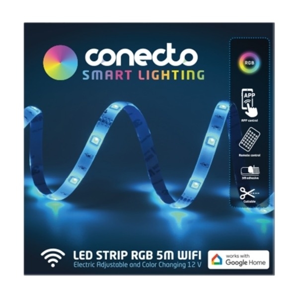Conecto RGB LED-lyskæde, 5 m billede 1