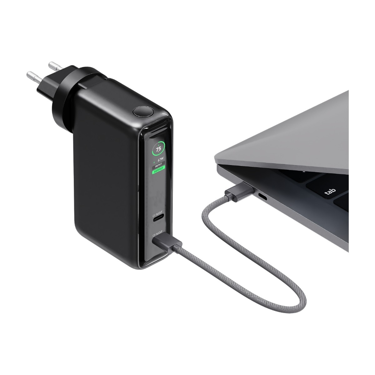 Dacota Platinum 67 W powerbank-oplader, 10000 mAh billede 2