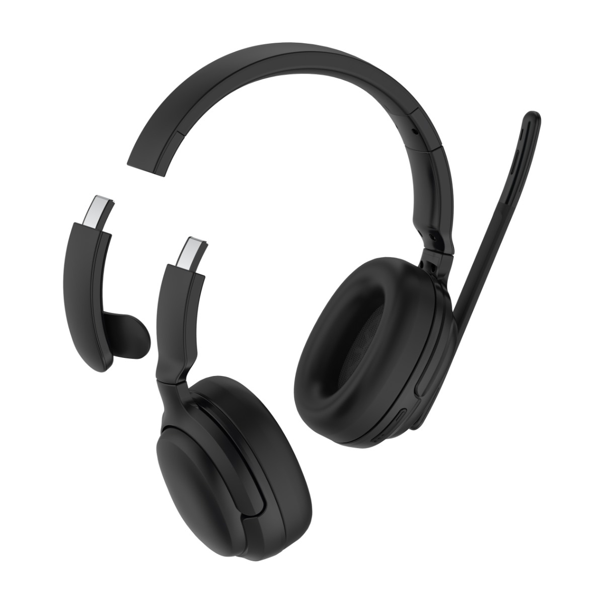Dacota Platinum ProX Series H11 trådløst headset, sort billede 3