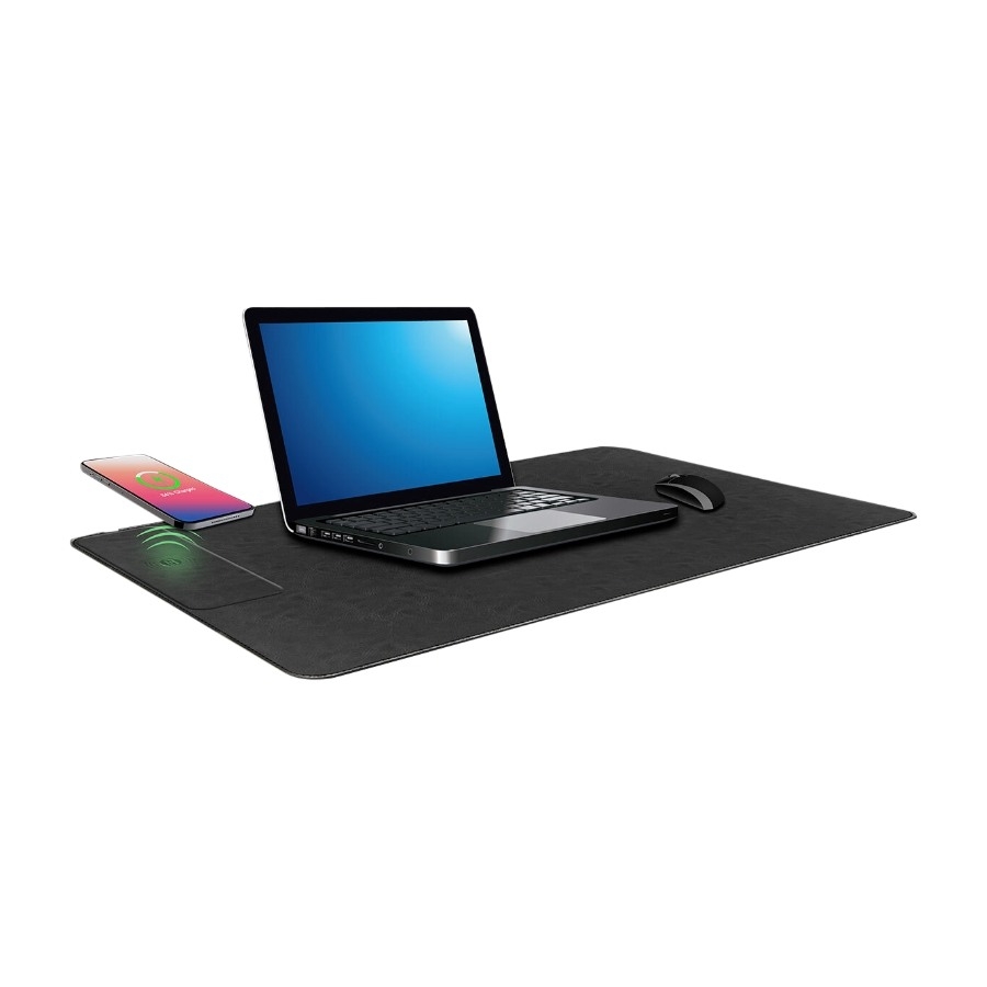 Dacota Platinum Desk Pad musemåtte med qi-opladning billede 1