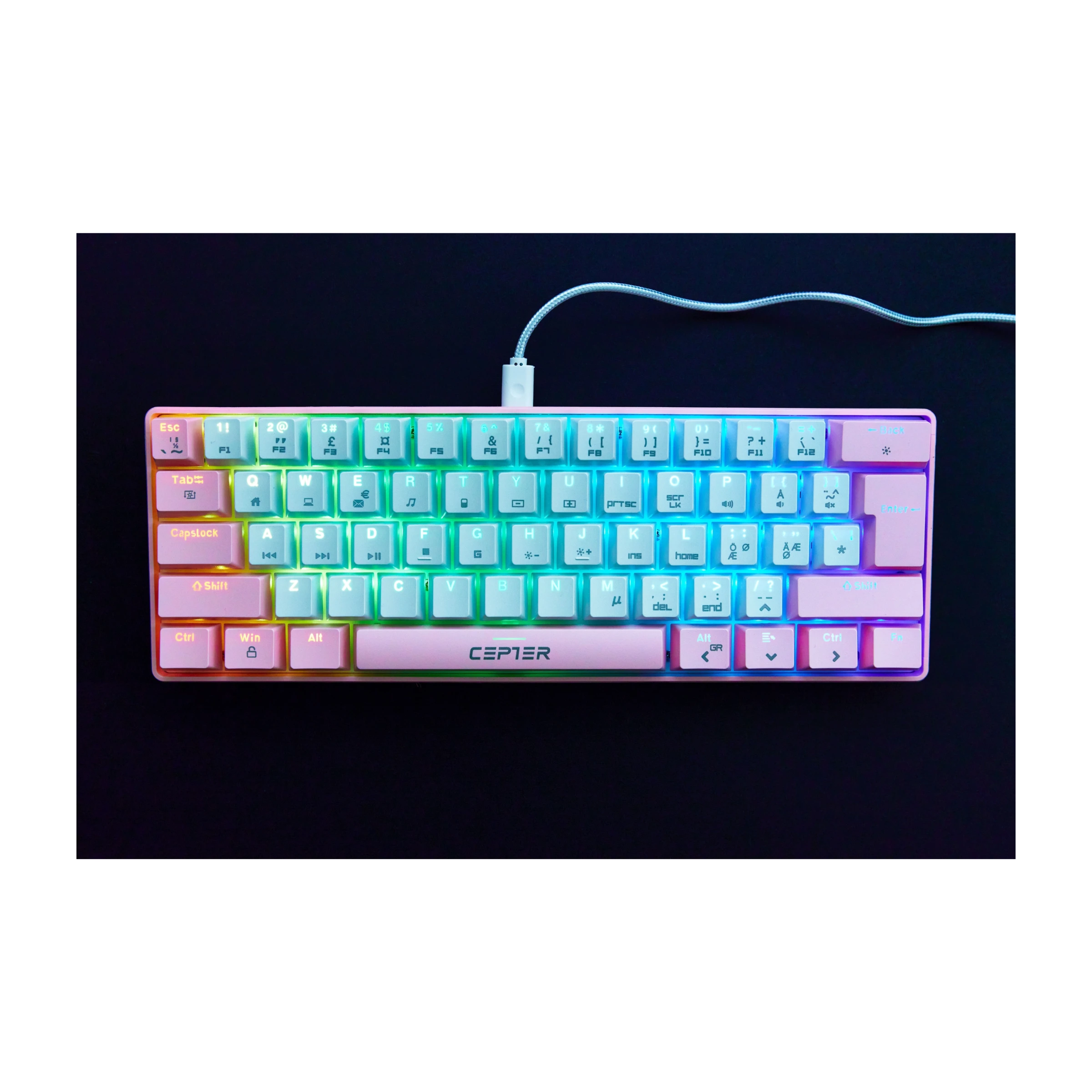 Cepter Athena, pink Mini gaming tastatur billede 3