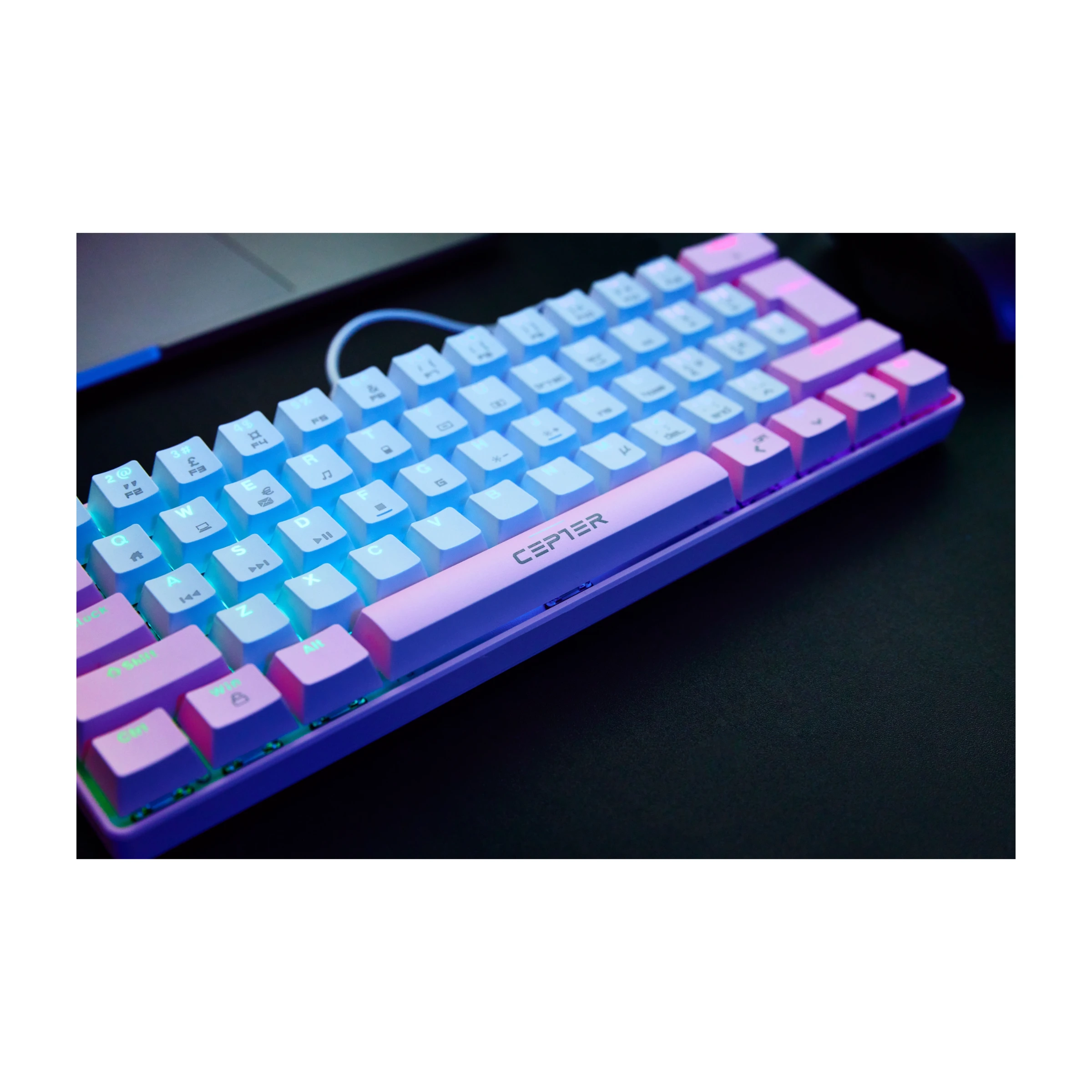Cepter Athena, pink Mini gaming tastatur billede 4