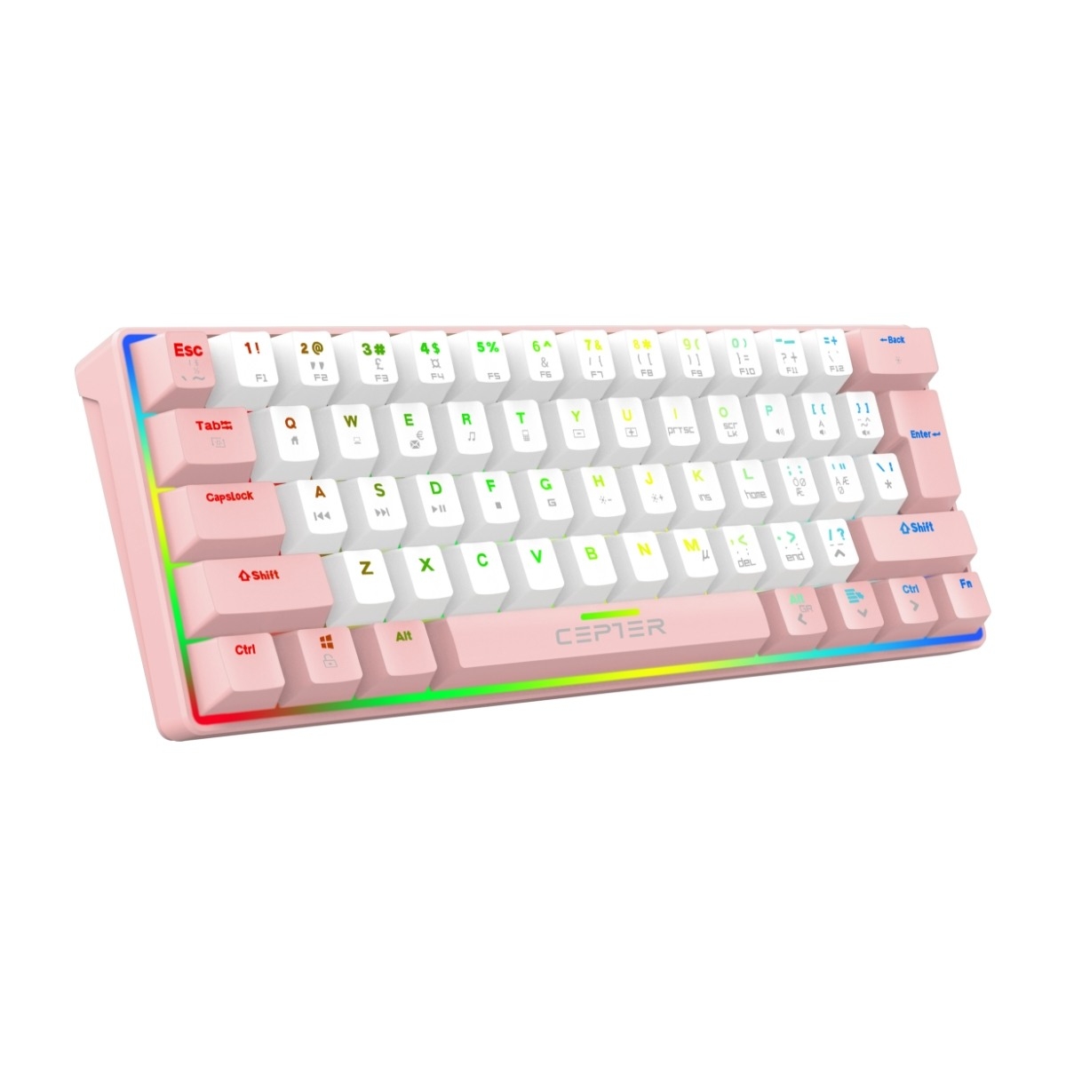 Cepter Athena, pink Mini gaming tastatur billede 2