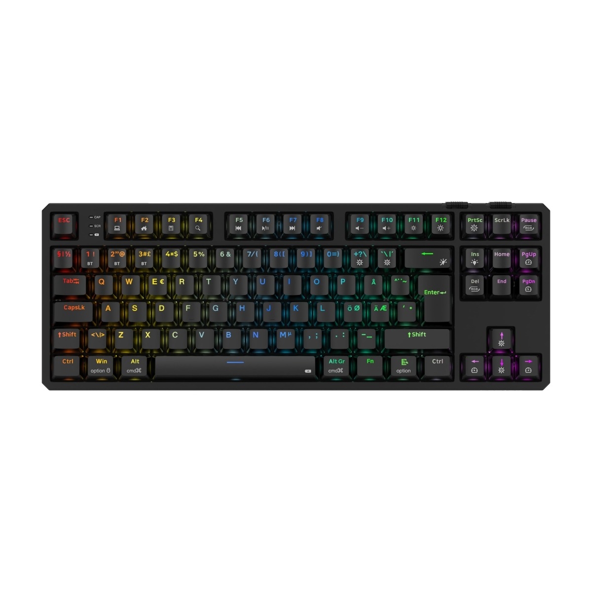 Cepter Cyclops Pro TKL trådløst gaming tastatur, sort billede 1