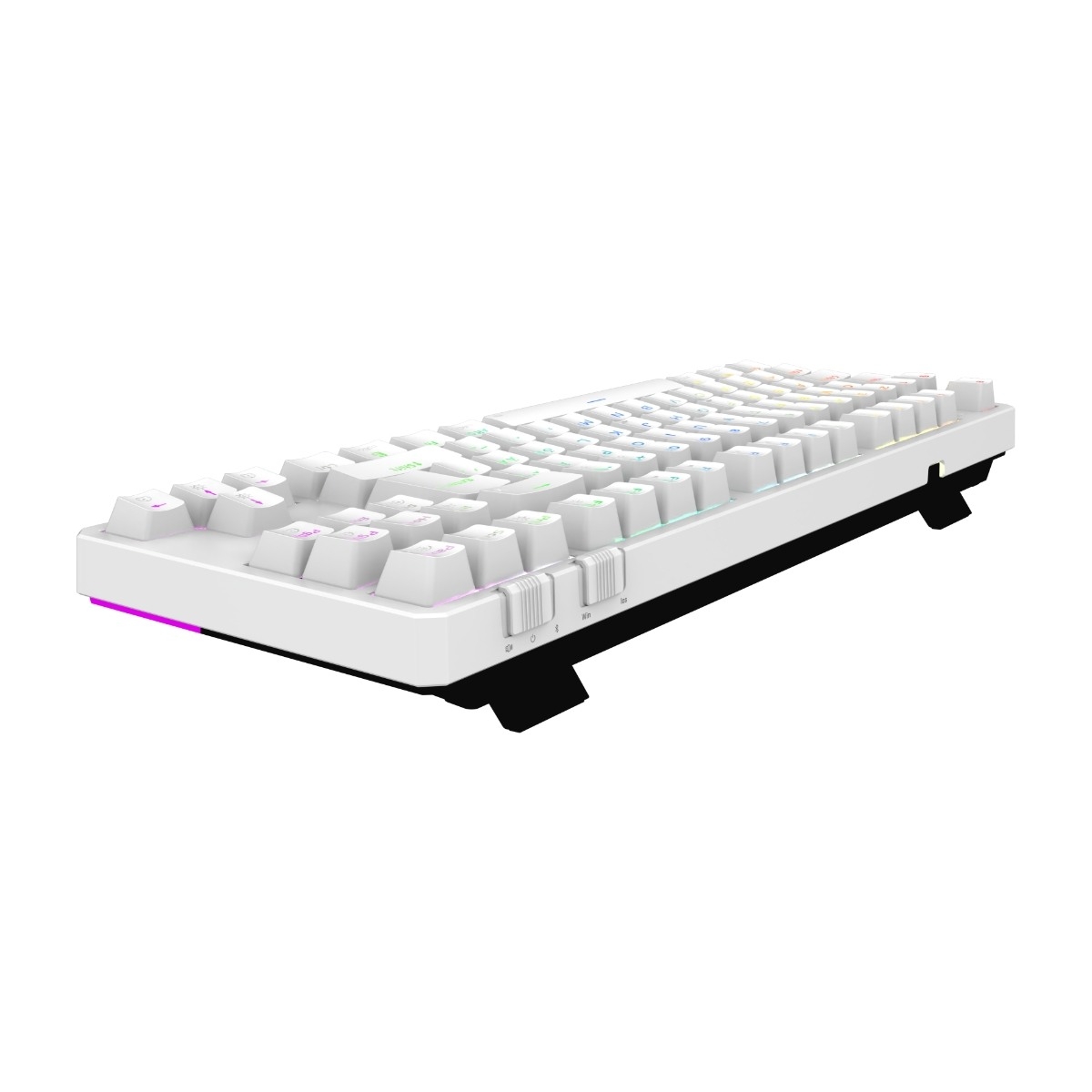Cepter Cyclops Pro TKL trådløst gaming tastatur, hvid billede 3