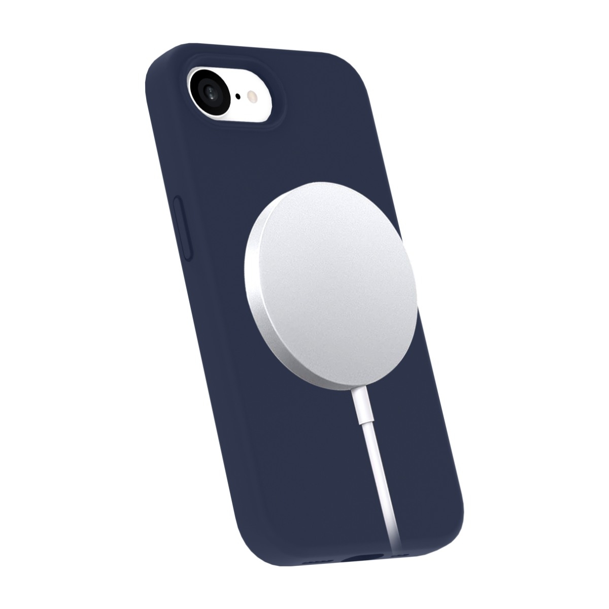 Ferrelli iPhone 17e/16e magnetisk Liquid Silicone-cover, blå billede 4