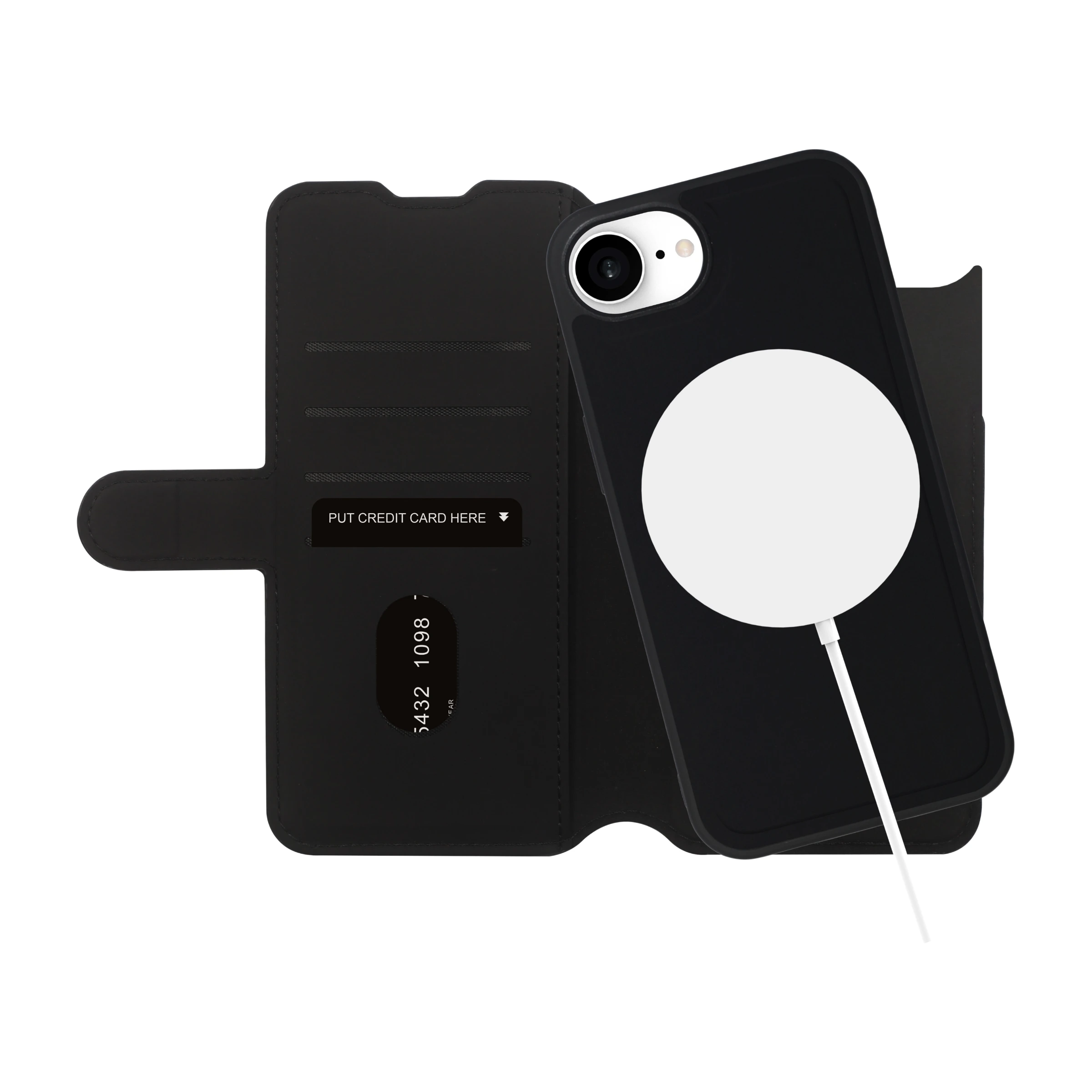 Ferrelli iPhone 17e/16e Duo Flip cover MagSafe, sort billede 2