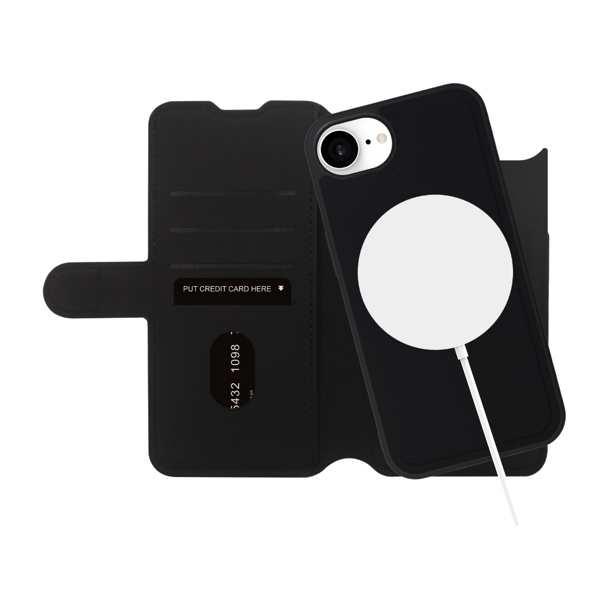 Ferrelli iPhone 17e/16e Duo Flip cover MagSafe, sort billede 3