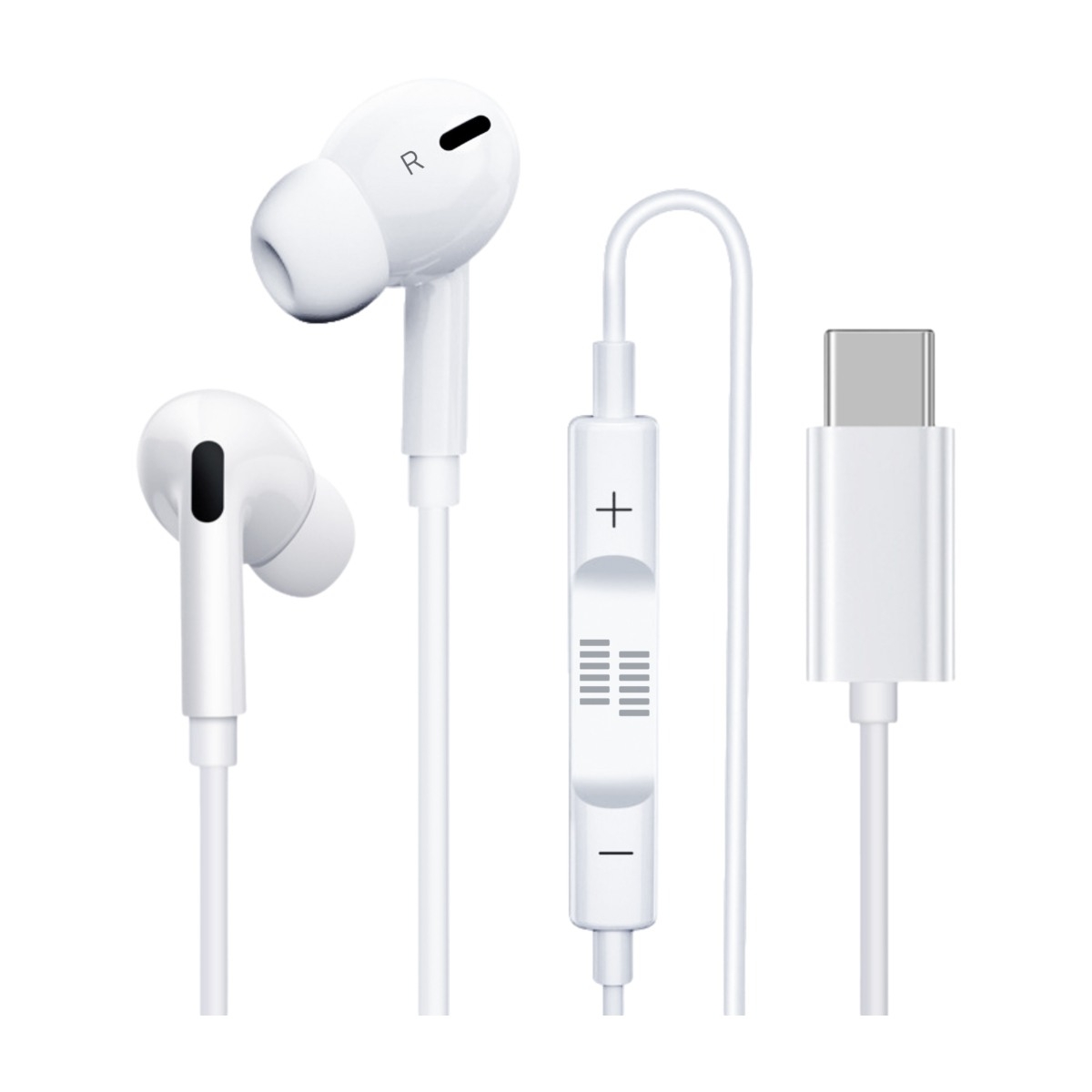 FEEL Line 250 USB-C hovedtelefoner med ledning, hvid billede 1