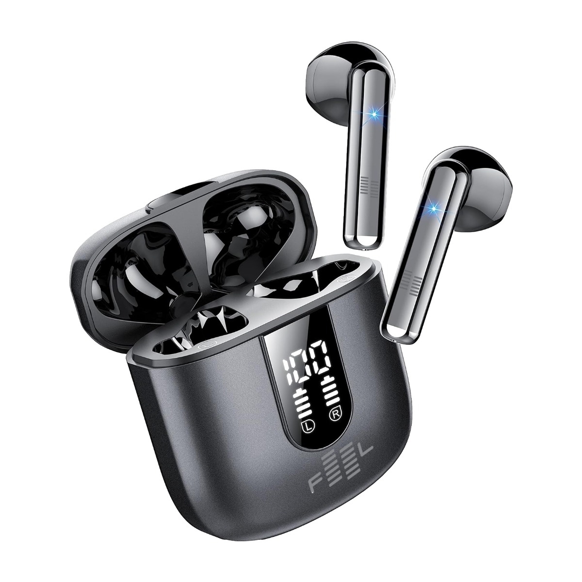 FEEL Air 400 True Wireless hovedtelefoner, sort billede 1