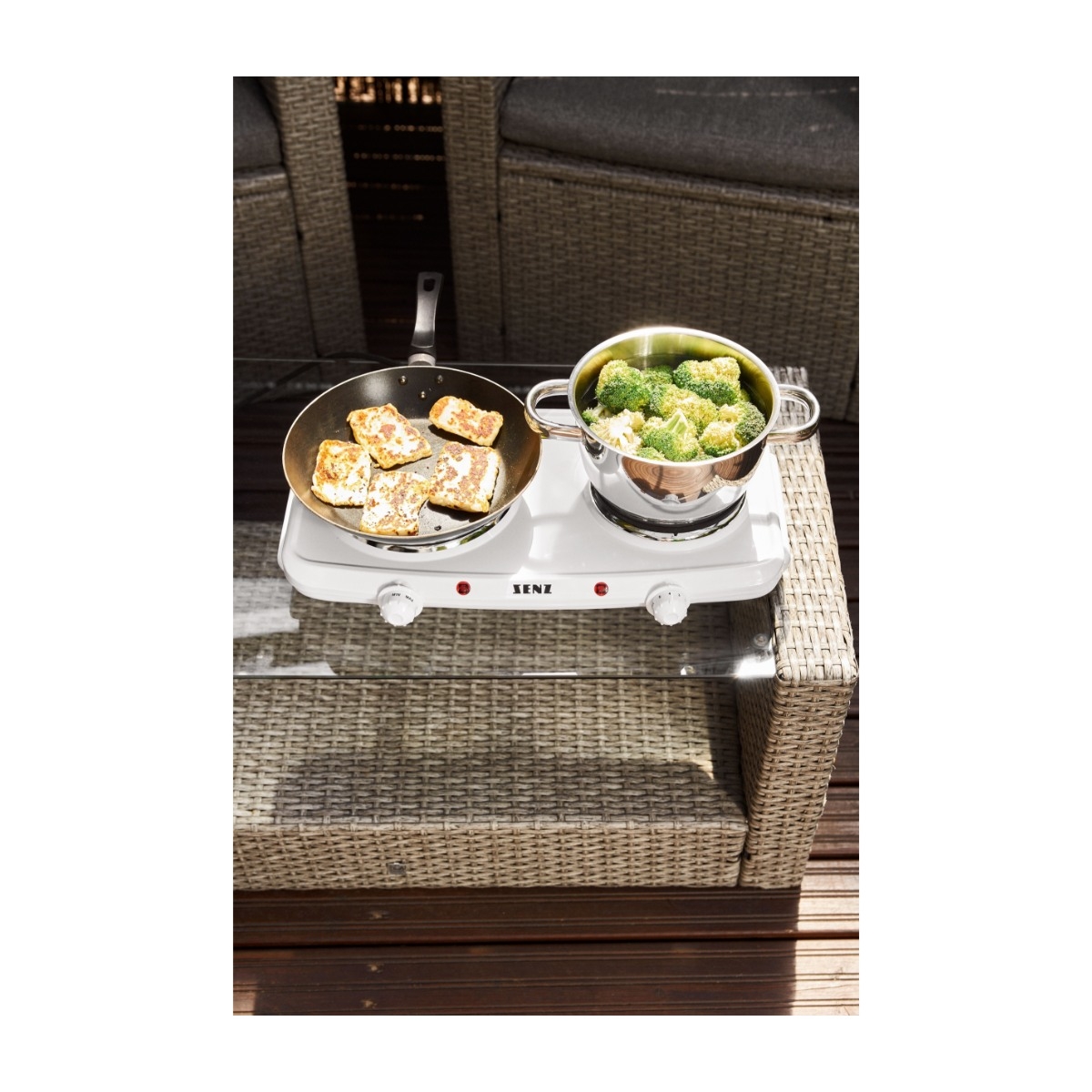 Senz SE202D dobbelt kogeplade - 7073655034402 billede 4