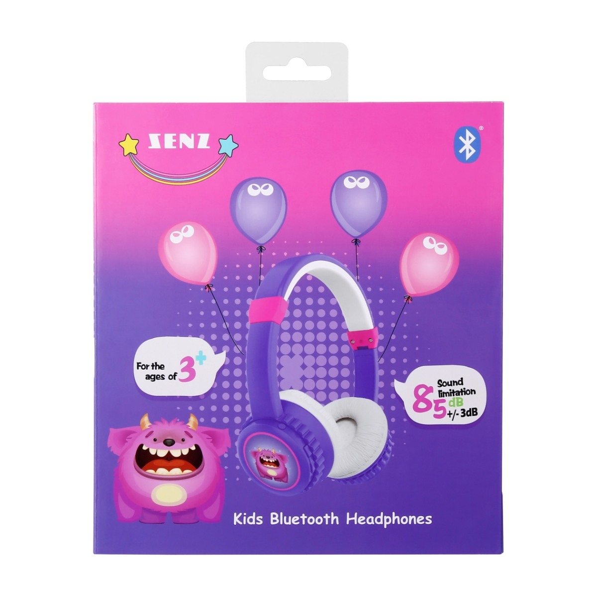 Senz SHPK100BT Kids Bluetooth hovedtelefoner, lilla billede 4