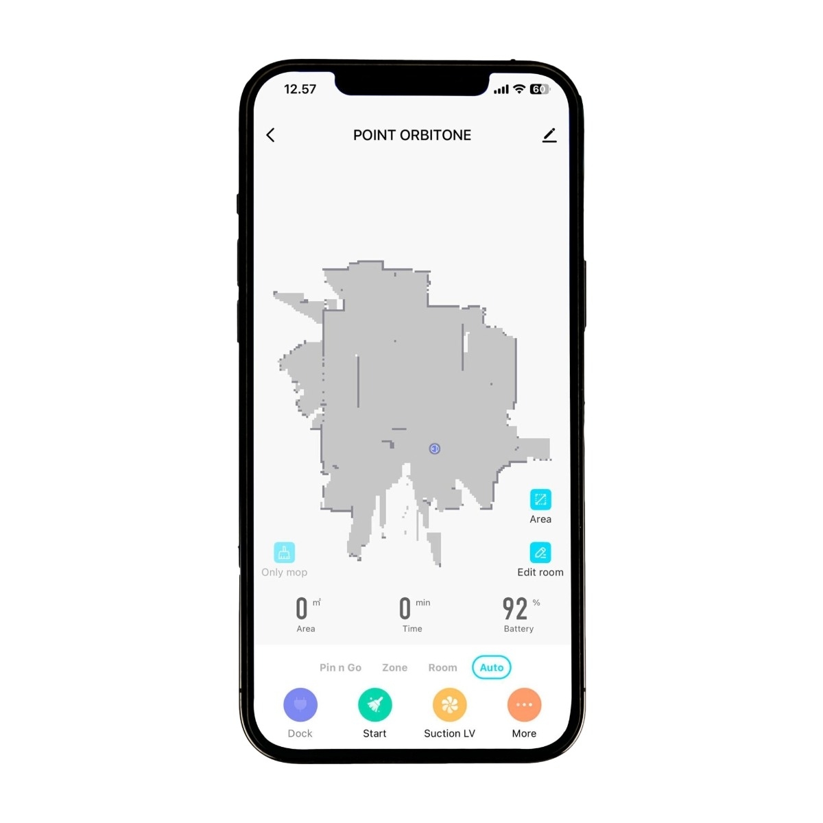 Point Orbit One robotstøvsuger og 4-in-1 Rensestation, sort billede 2