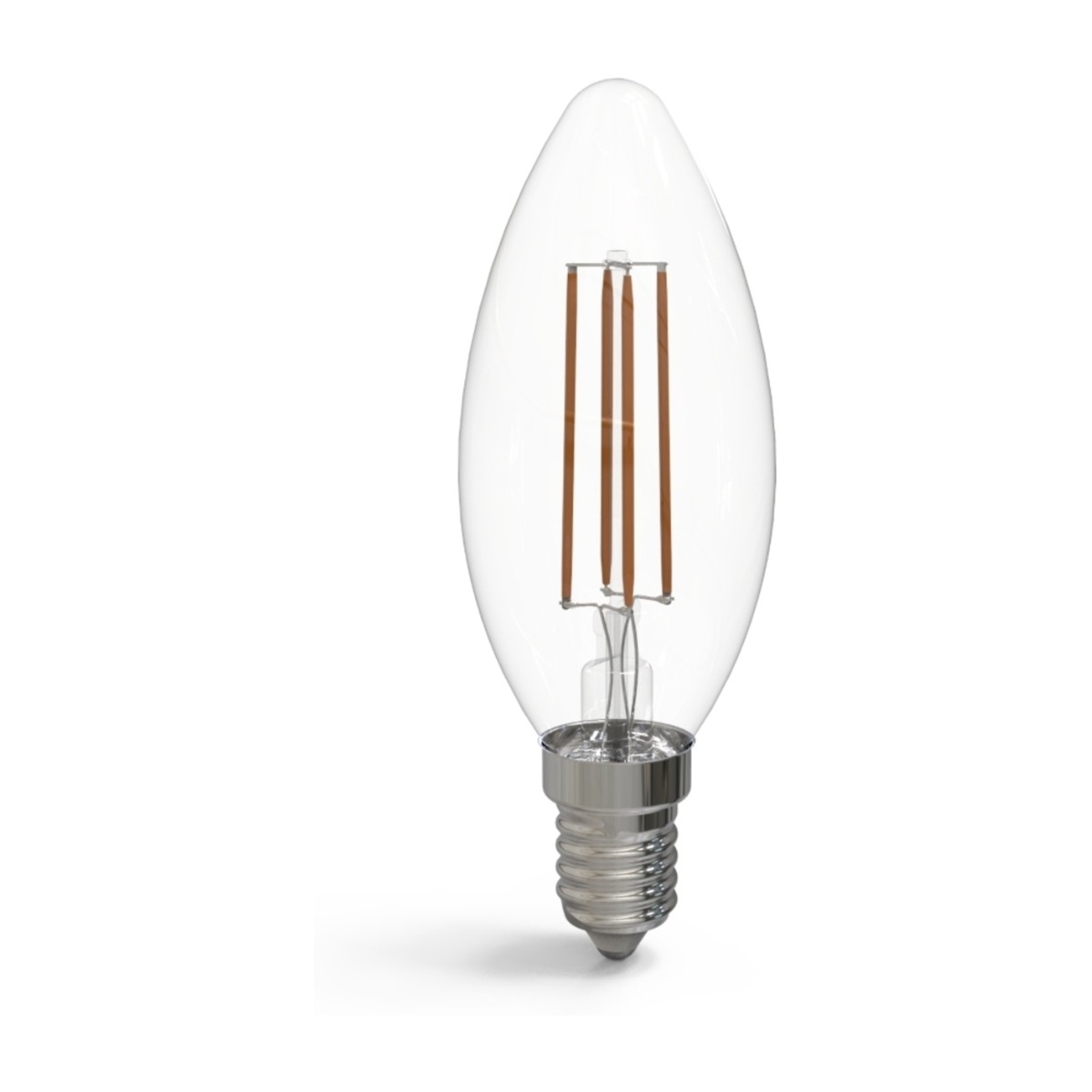 Kulz KLE14C450C E14 5W 450LM LED-pære, klart glas billede 1