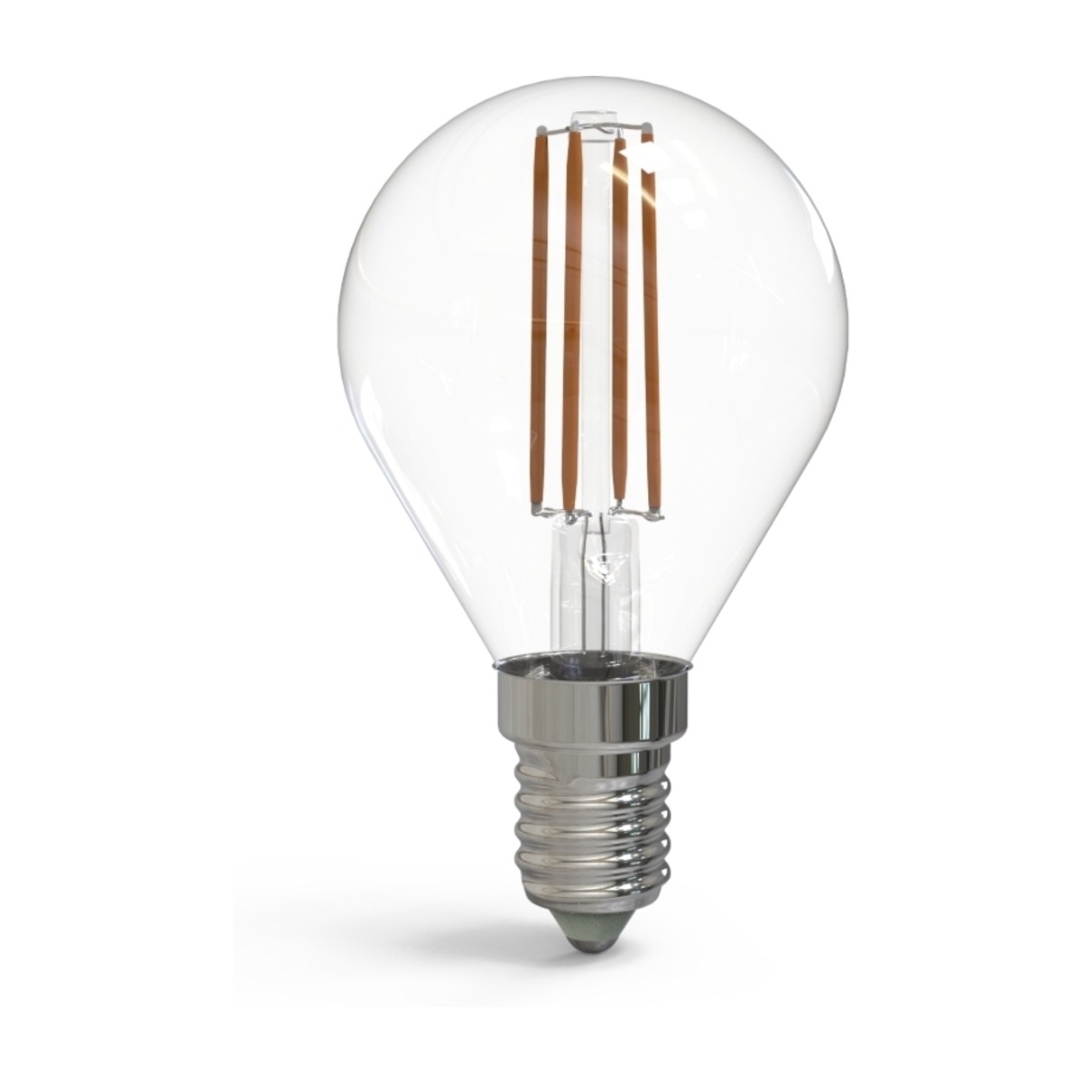 Kulz KLE14G300C E14 3W 300LM LED-pære, klart glas billede 1