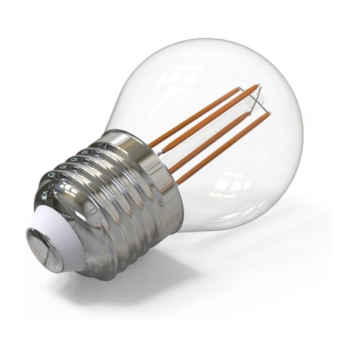 Kulz KLE27G300C E27 3W 300LM LED-pære, klart glas billede 2