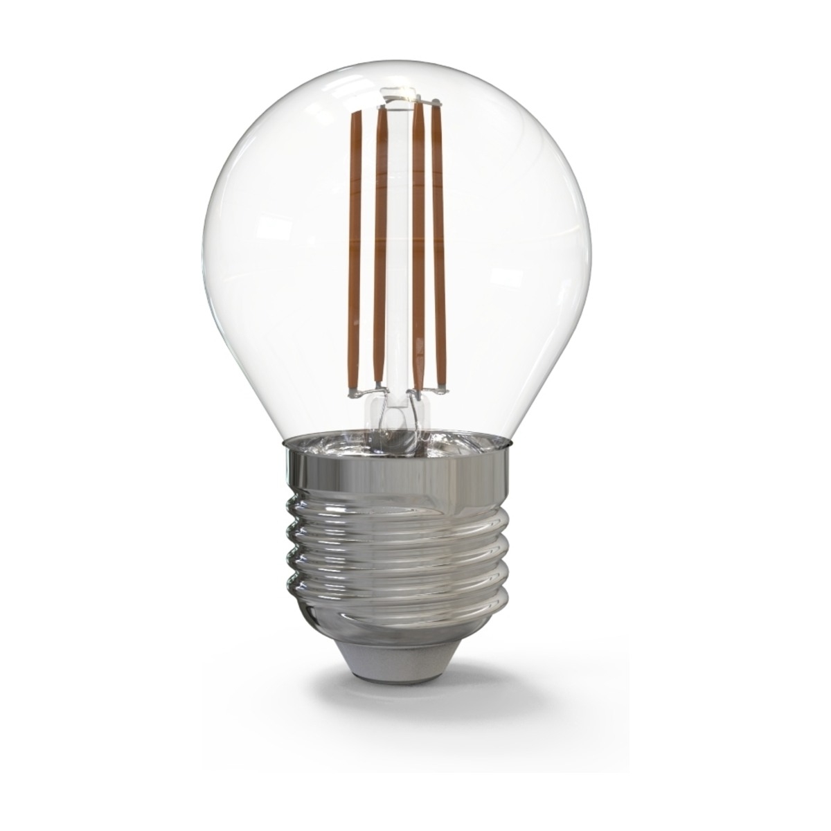 Kulz KLE27G450C E27 5W 450LM LED-pære, klart glas billede 1