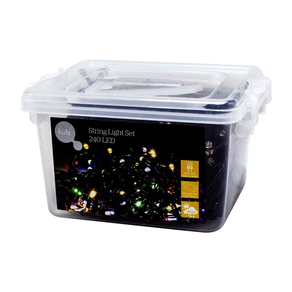 Kulz KULEDST240rgb lyskæde 240 LED, flerfarvet billede 1