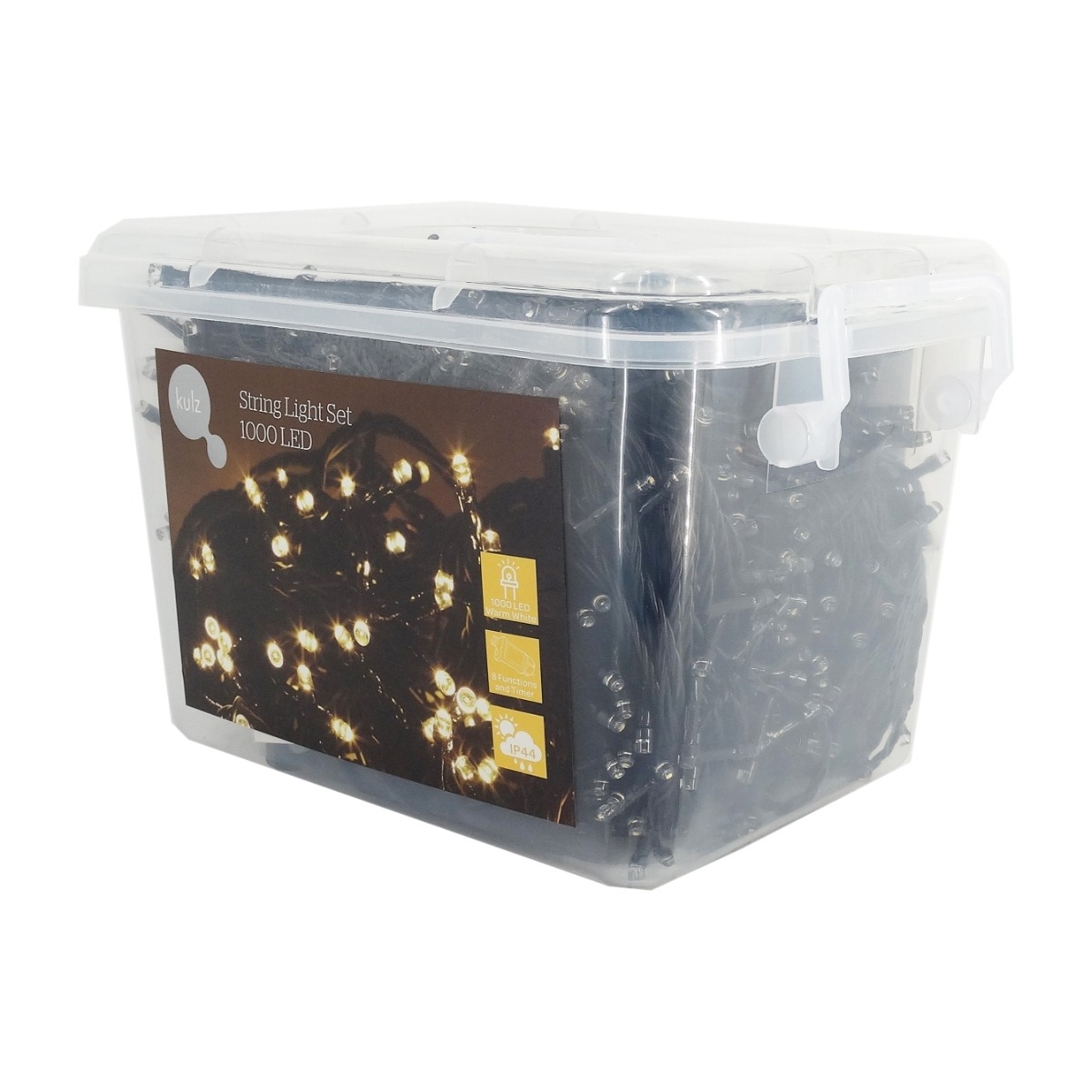 Kulz lyskæde 1000 LED, varm hvid billede 1