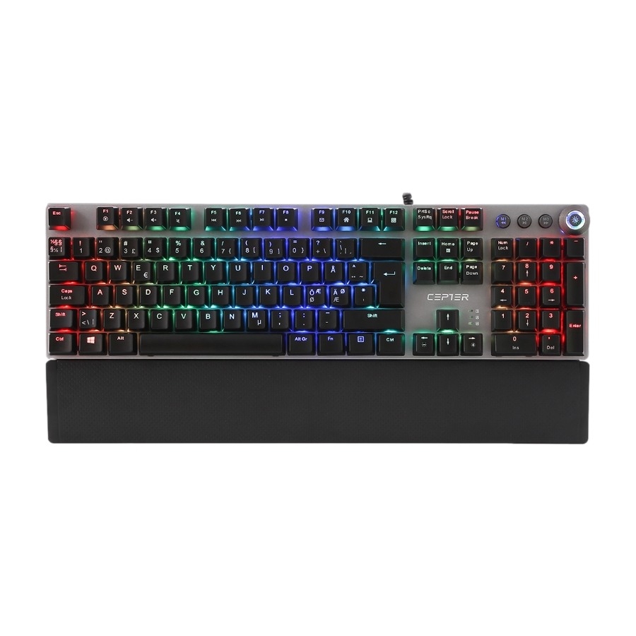 Cepter Legacy gaming-tastatur, blå kontakter billede 1