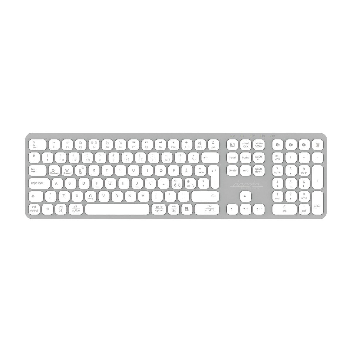 Dacota Platinum K350BT trådløst tastatur billede 1