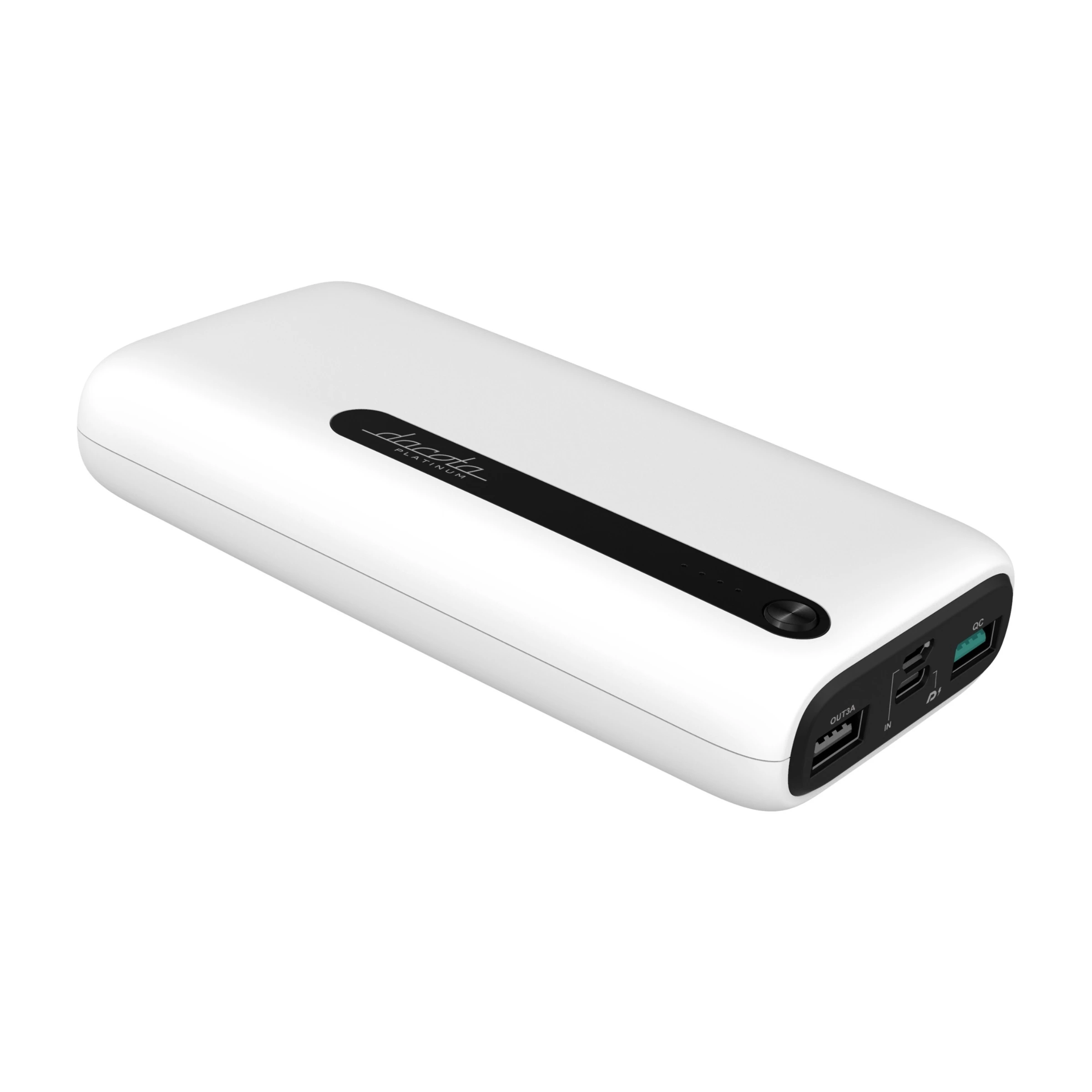 Dacota Platinum A20, powerbank 20 000 mAh, hvid billede 3