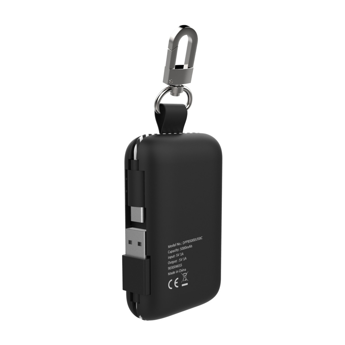 Dacota Platinum powerbank 5000 mAh USB-C, sort billede 3