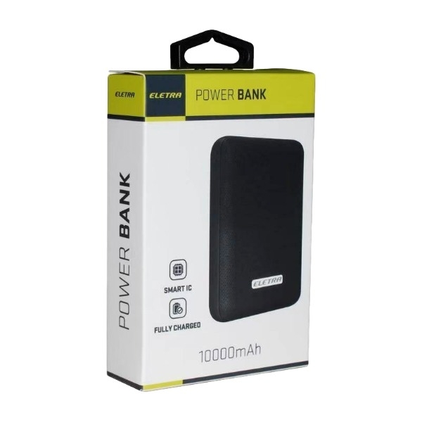 Eletra powerbank 10.000 mAh, sort billede 3
