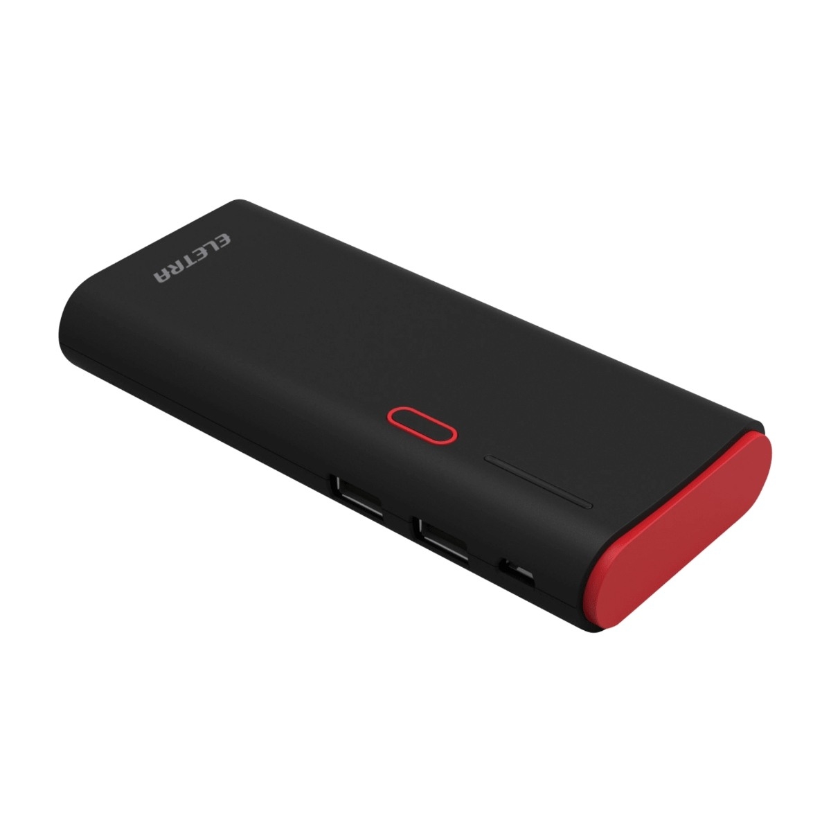 Eletra powerbank 12500 mAh bk/rd billede 1