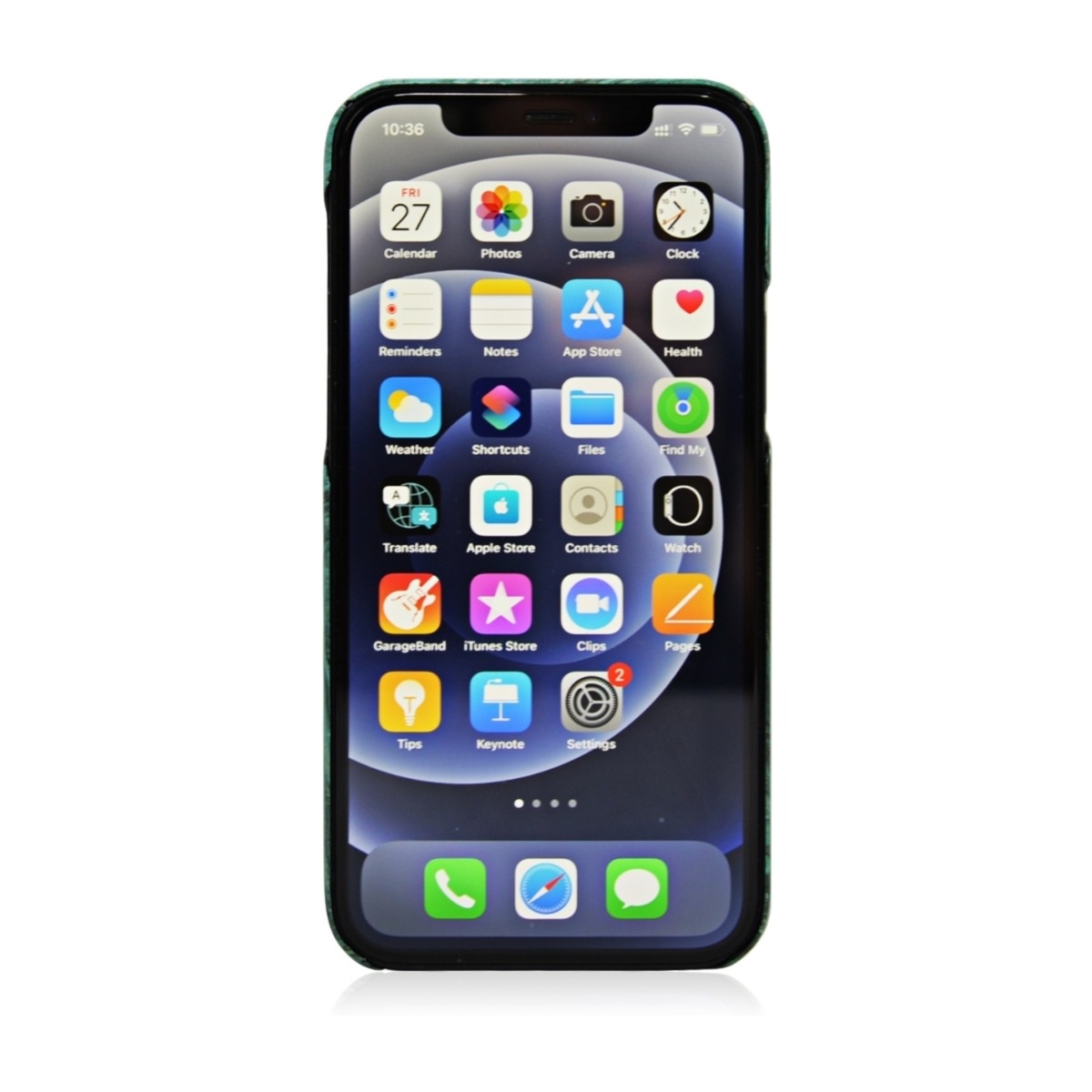 By Kris MagSafe iPhone 12/12 Pro Cover, Mystic green billede 4