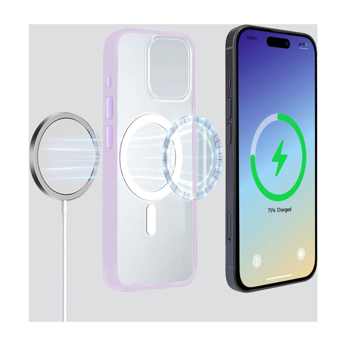 By Kris iPhone 16 Drop Cover MagSafe, lys lilla billede 4