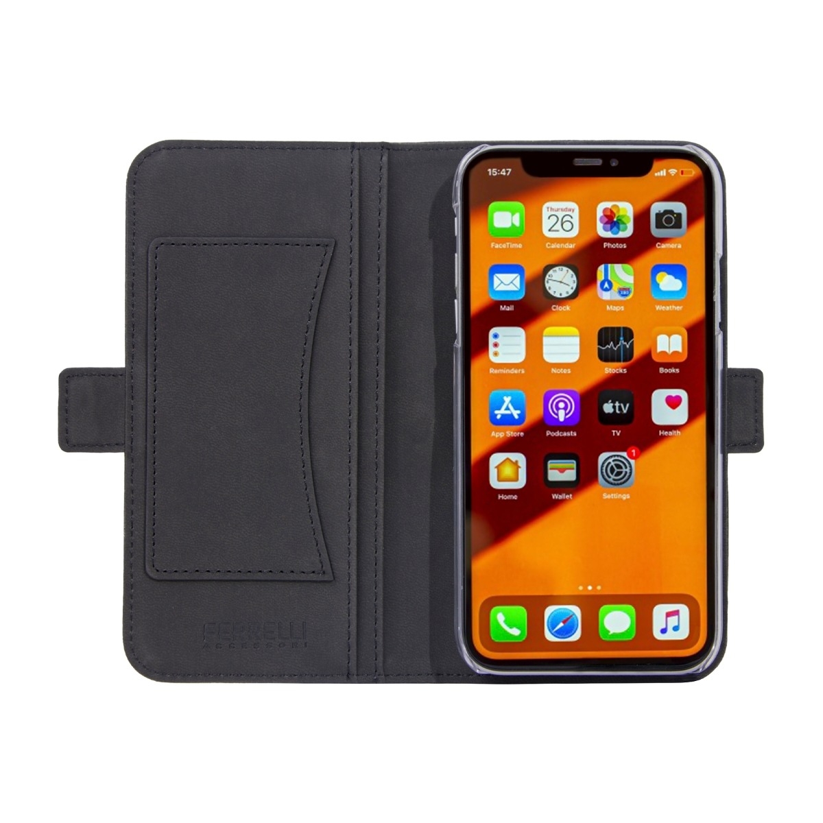 Ferrelli Flipcover iPhone 11/XR Cover, sort billede 3