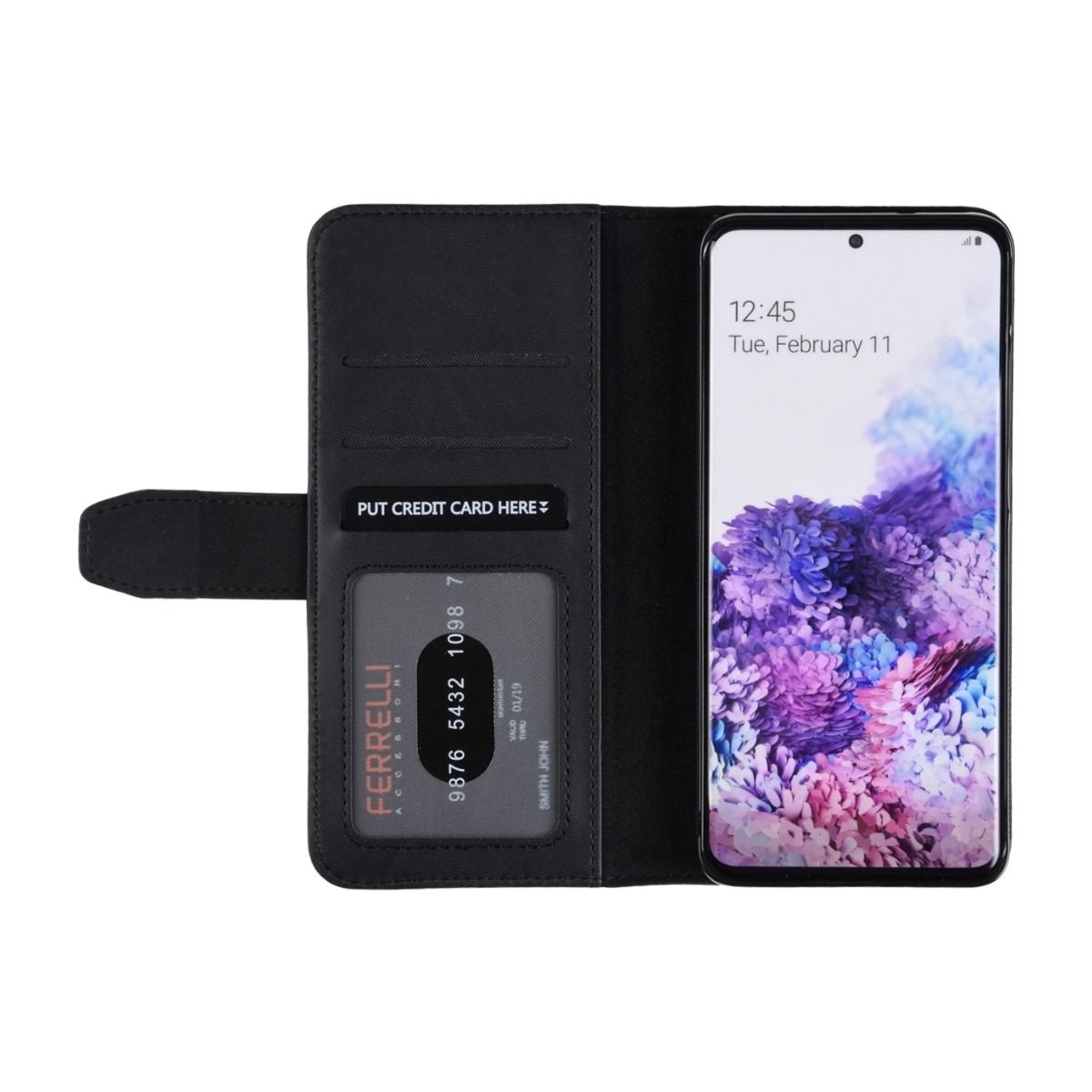 Ferrelli Duo Flip Cover Samsung Galaxy S20, sort billede 3