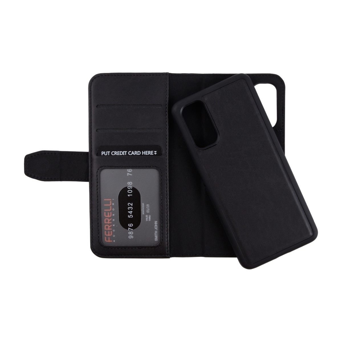 Ferrelli Duo Flip Cover Samsung Galaxy S20, sort billede 2