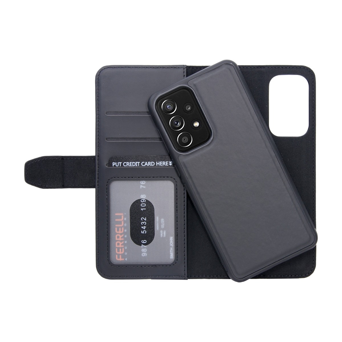 Ferrelli Duo Flip Cover Samsung Galaxy A33, sort billede 4