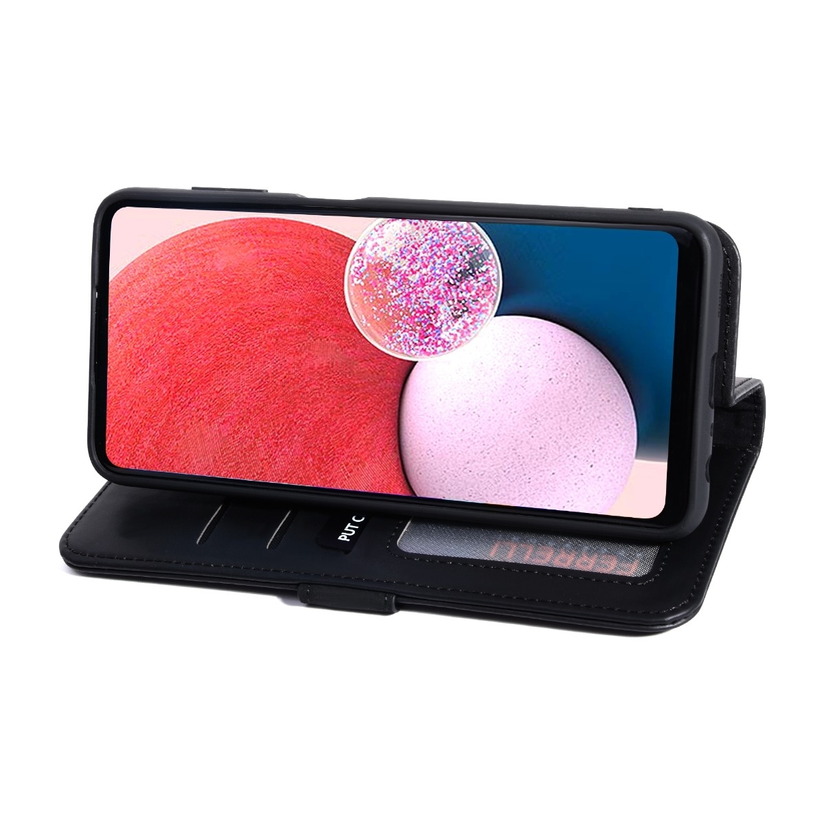 Ferrelli Samsung Galaxy A13 4G Duo Flip Cover, sort billede 3