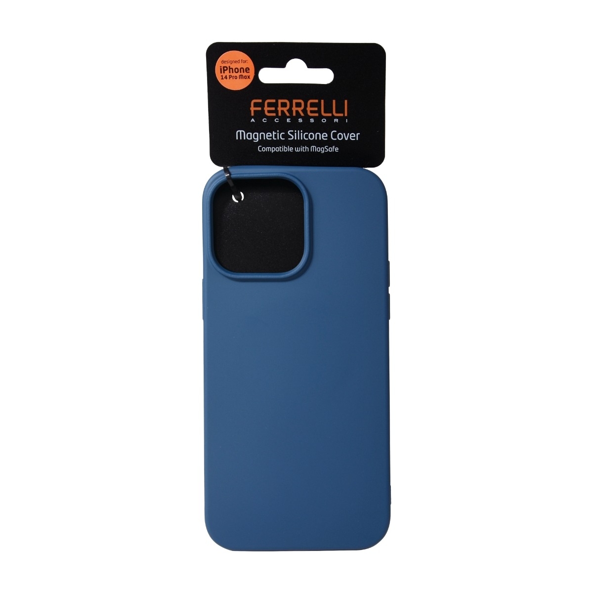 Ferrelli magnetisk silikone-etui iPhone 14 Pro Max, blå billede 4