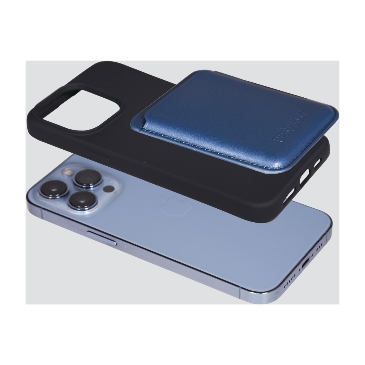 Ferrelli magnetisk silikone-etui iPhone 14 Pro, sort billede 4