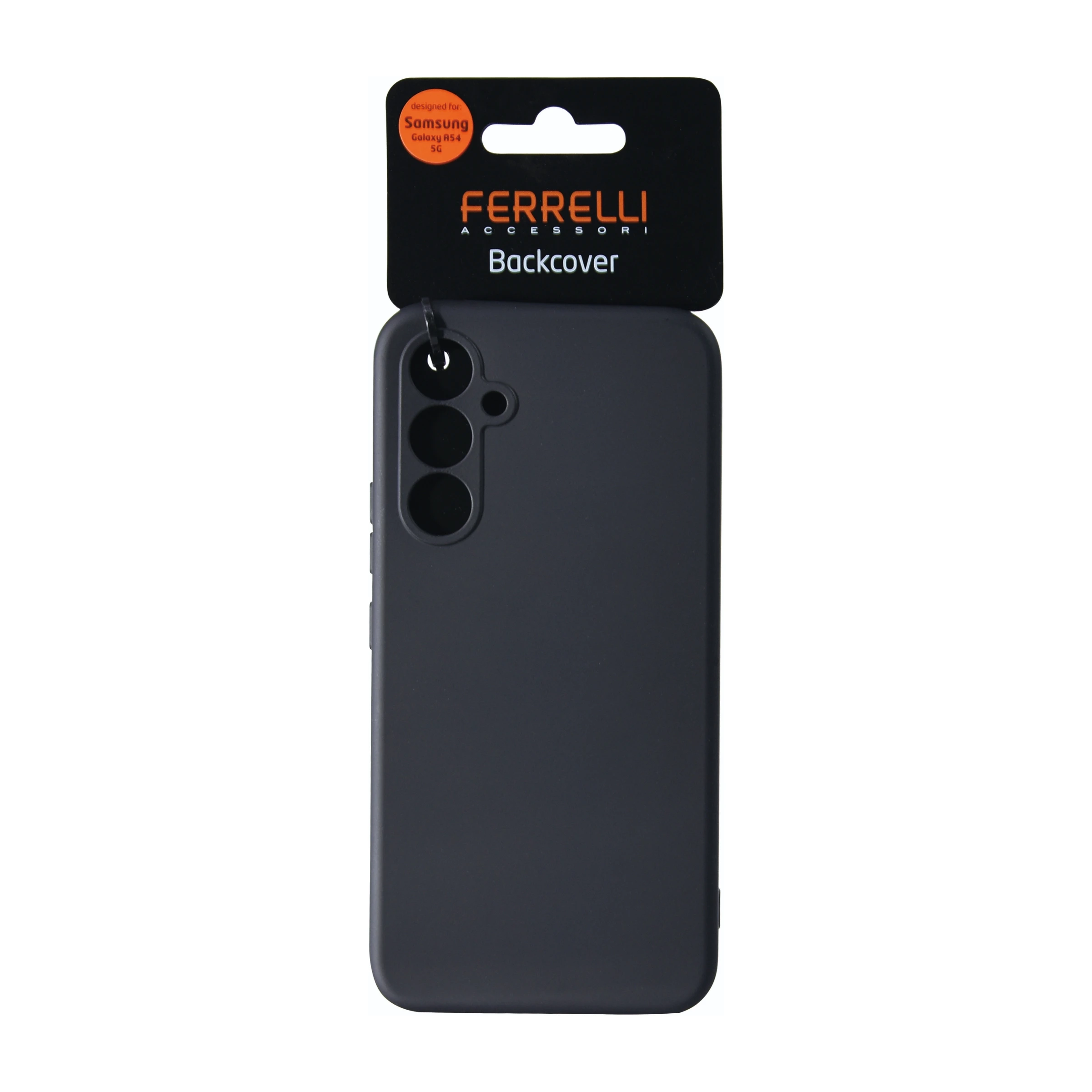 Ferrelli Samsung Galaxy A54 silikone-etui, sort billede 4