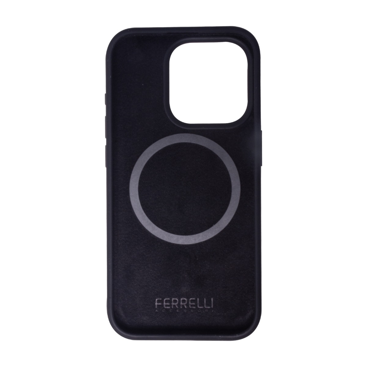 Ferrelli iPhone 15 Pro magnetisk Liquid silikone-cover, sort billede 2