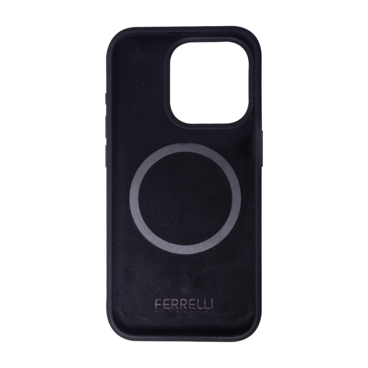 Ferrelli iPhone 15 Pro Max magnetisk Liquid silikone-cover, sort billede 2