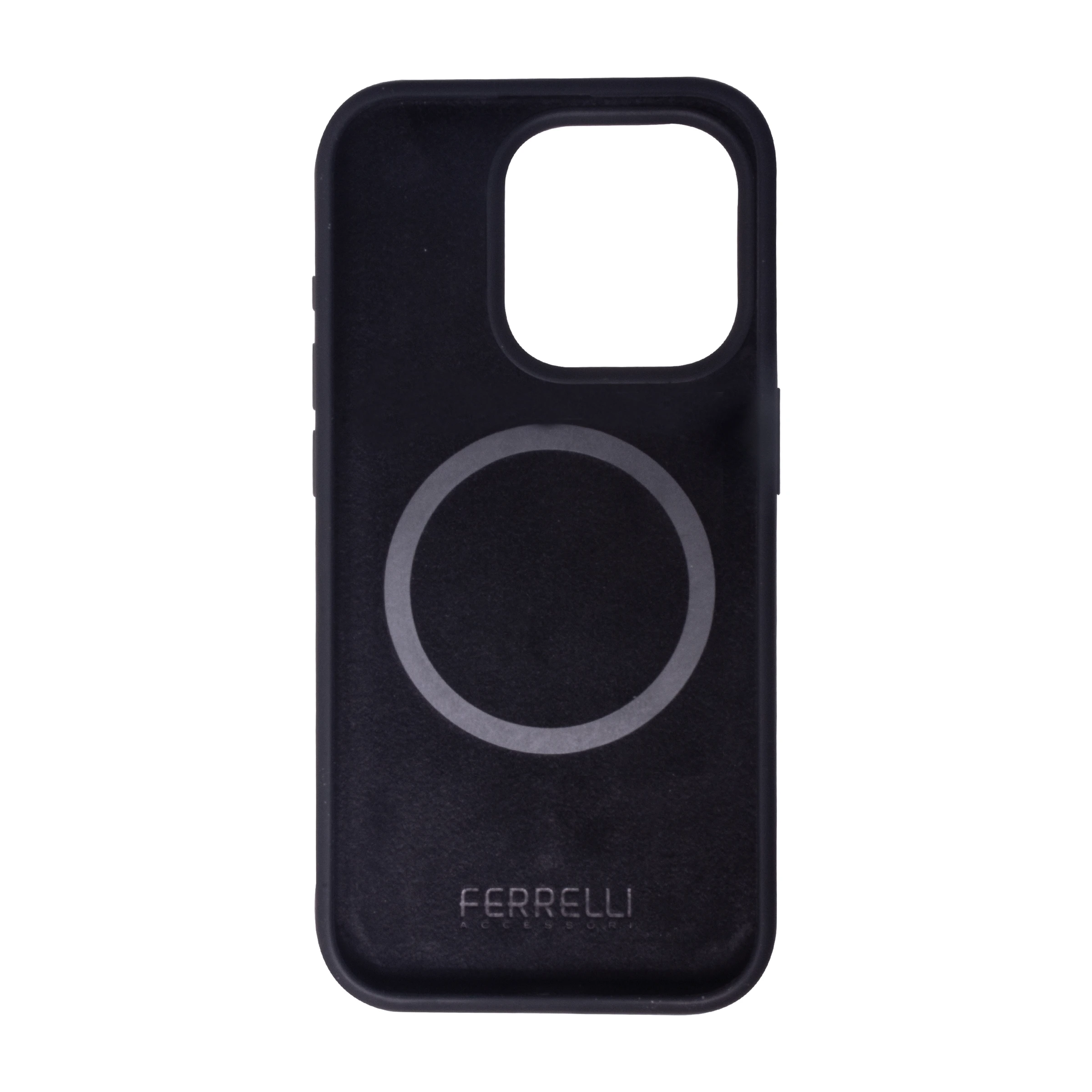 Ferrelli iPhone 15 Pro Max magnetisk Liquid silikone-cover, sort billede 3